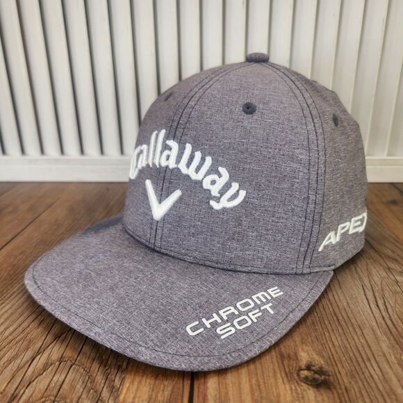 Callaway Chrome Soft Odyssey Apex Rogue ST Strapback Hat Cap Gray Golf Athletic - Picture 1 of 11